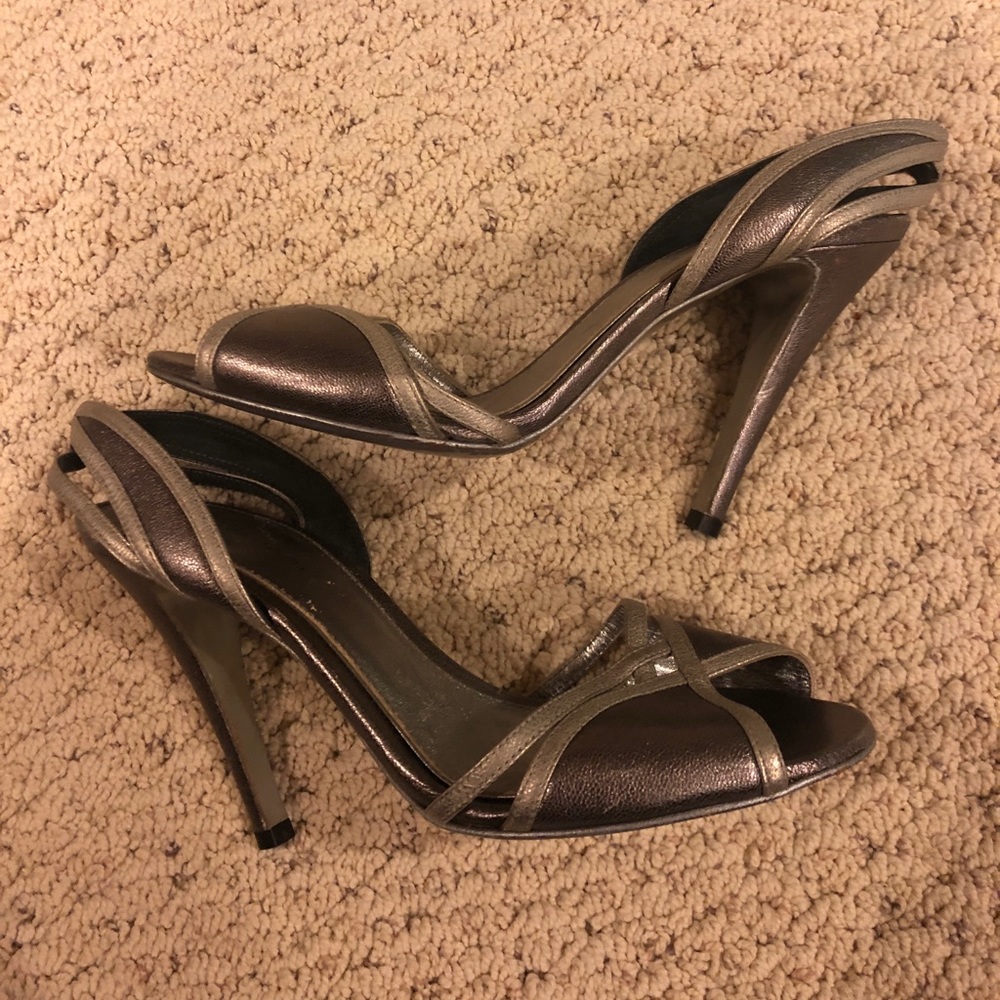 Elie Tahari Silver Shoes